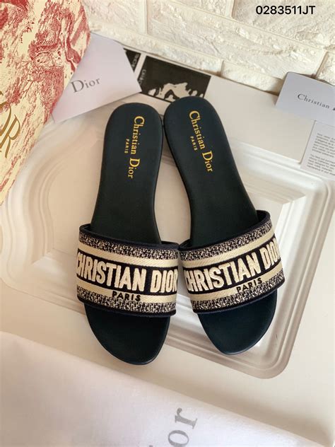 blue dior slippers|christian Dior slippers for women.